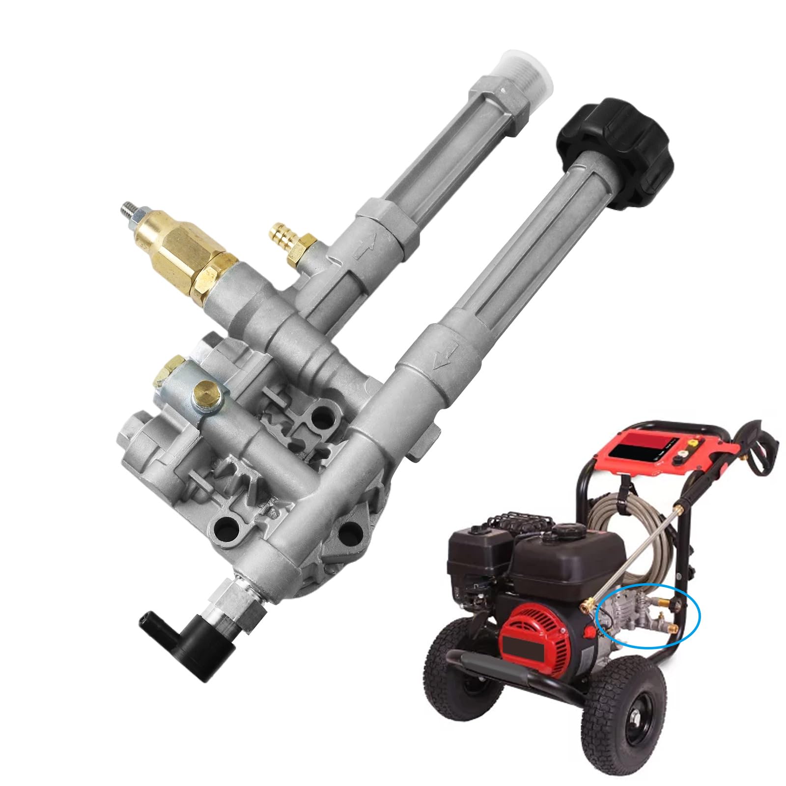 Amazon.com: PACEWALKER AR42518 Pressure Washer Pump Head Assy ...