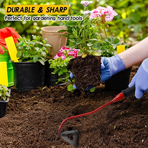 Disy-Hany All Steel Hardened Hollow Hoe,Garden Hoes Weeding Tool,Portable Hand Gardening Tools, Gardens Edger Weeder Puller,Durable Sharp,for Backyard Weeding - Image 6