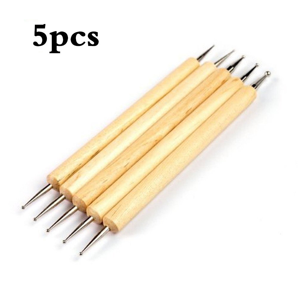 Accenter Nail Art Dotting Pen DIY Nail Art Tip Dot Paint Gem Picker Pen Marbleizing Tool Professional Manicure Pedicure Tool for Salon Home Use by SamGreatWorld