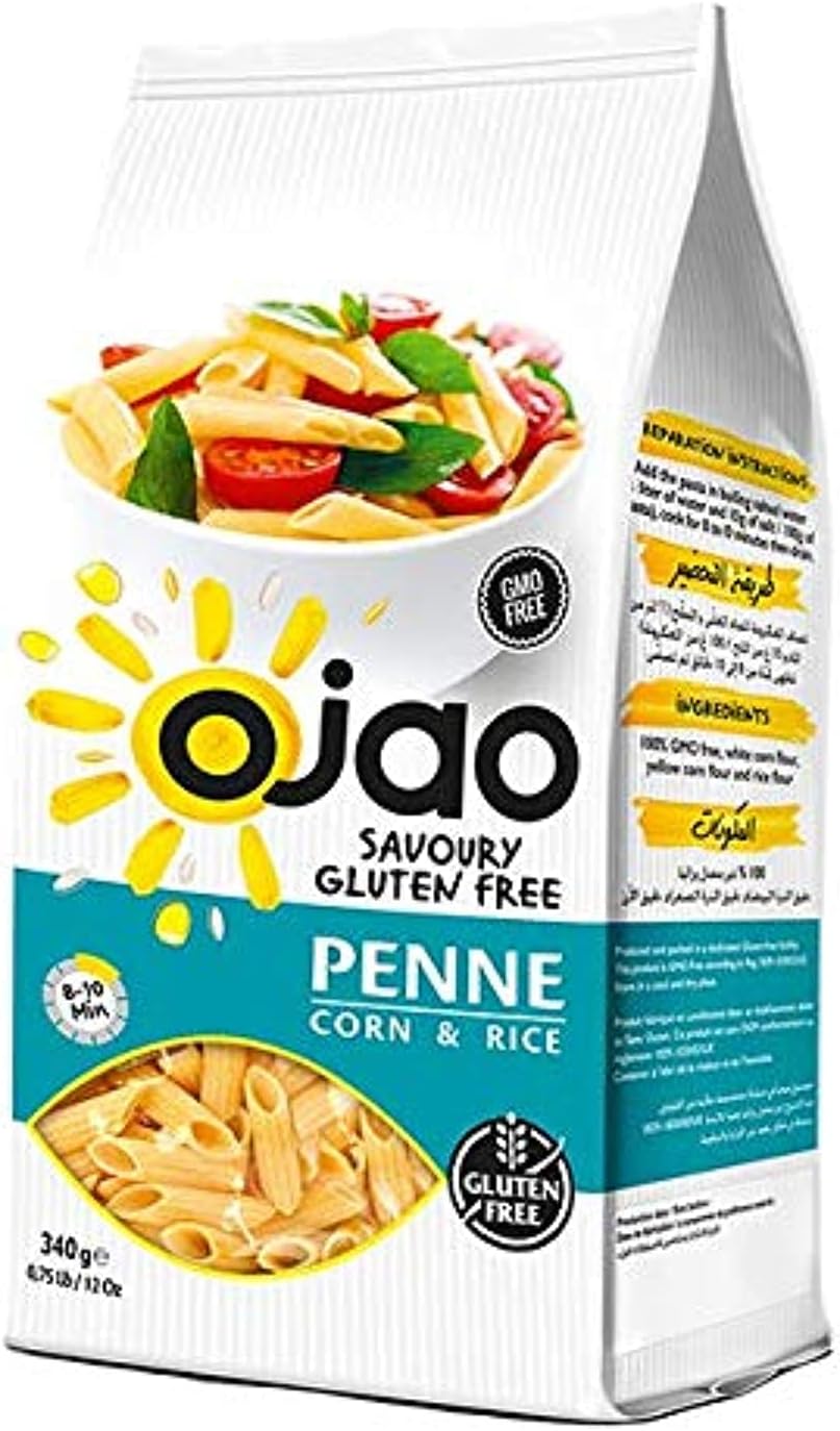 OJAO BARAKA MACARONI MANUFACTURING PENNE RIGATE Gluten Free Pasta 340gms