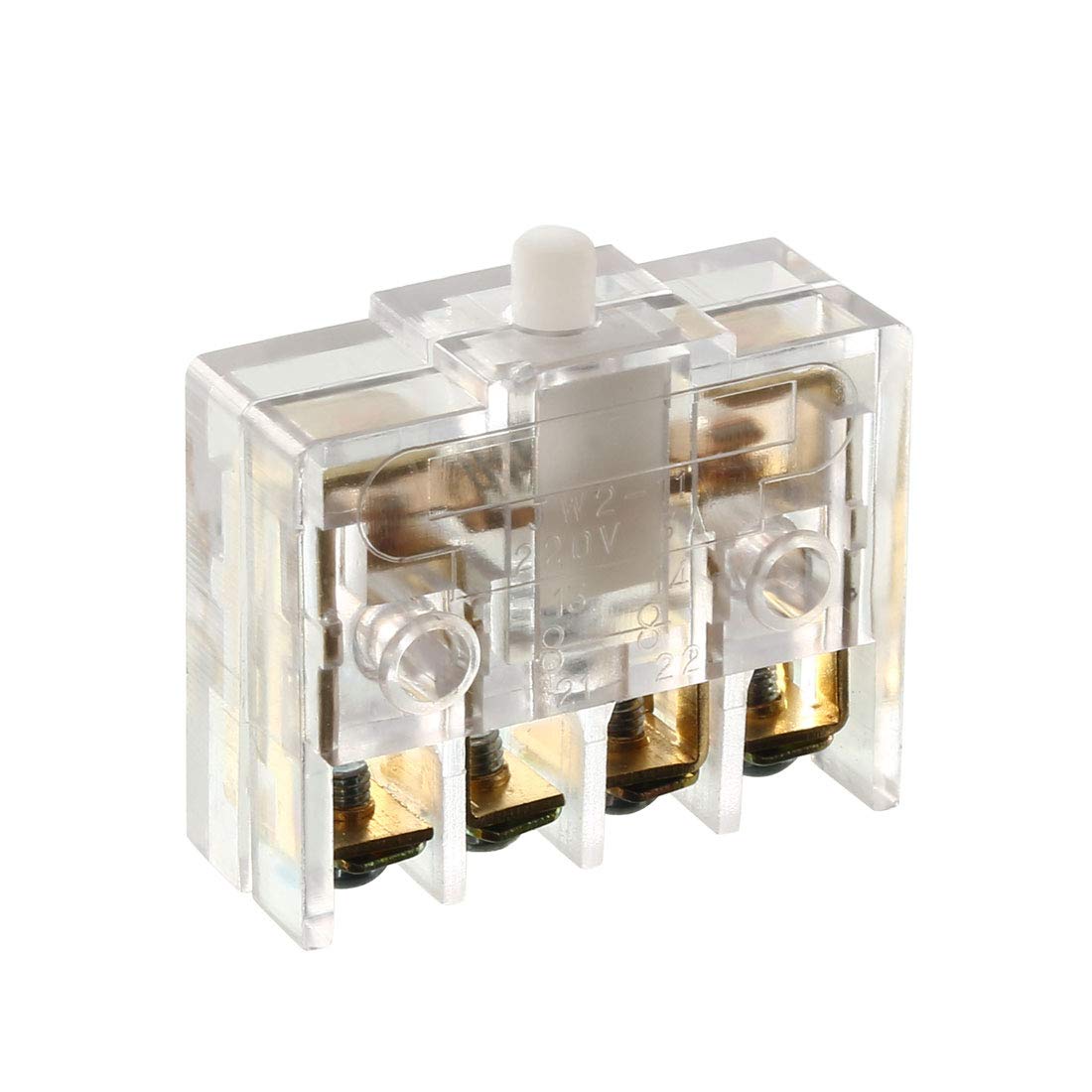 uxcell JW2-11 DPST 4 Screw Terminals Button Actuator Micro 
