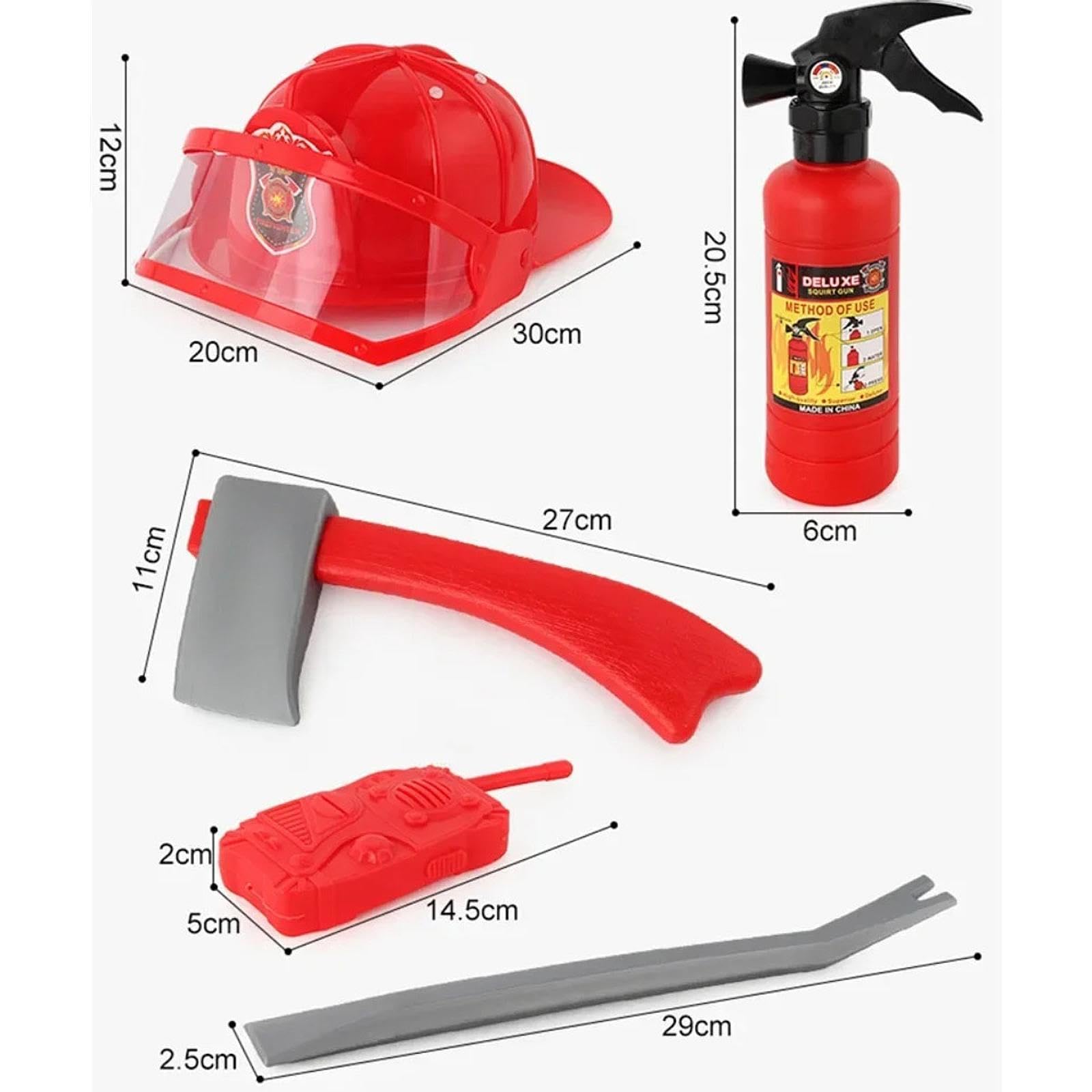 Feuerwehr Kostüm Kinder Outfit Uniform Zubehör Gürtel Aus Polyester für Rollenspiel Halloween Party Geschenk Heimdekoration, Stil C