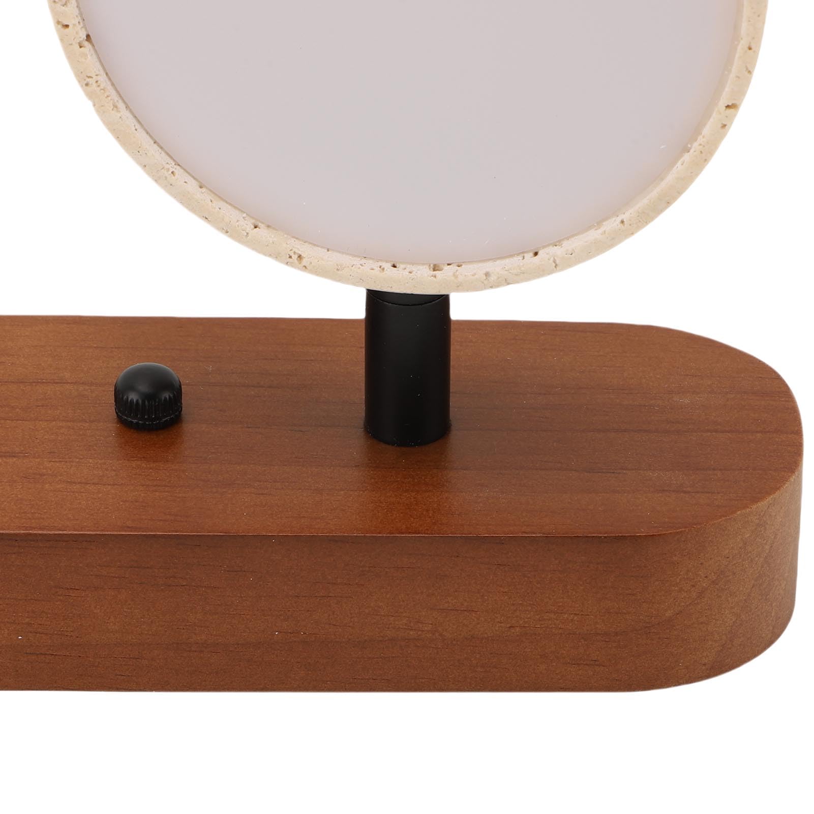 Aplique de Pared LED Giratorio Moderno con Marco de Piedra y Roble Accesorio de Baño de Tocador de 2 Luces para Entrada Cocina Vestidor Iluminación Ambiental Cálida Lámpara de Pared