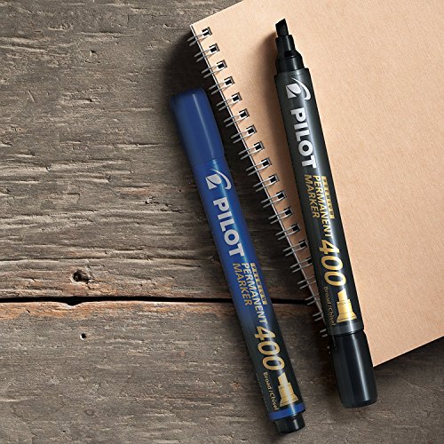 Pilot Premium 400 Permanent Marker, Broad Chisel Tip, Black, Pack Of 4 #TOP2