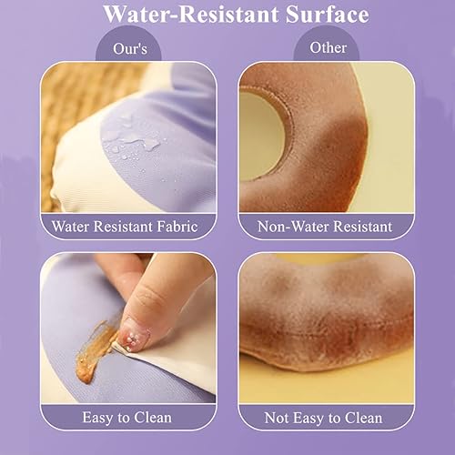 Miniatura 3 de LAVVICHA Collar de cono suave para gato, impermeable, ajustable, collar en E para mascotas, lindo collar de flores moradas para gatos, perros