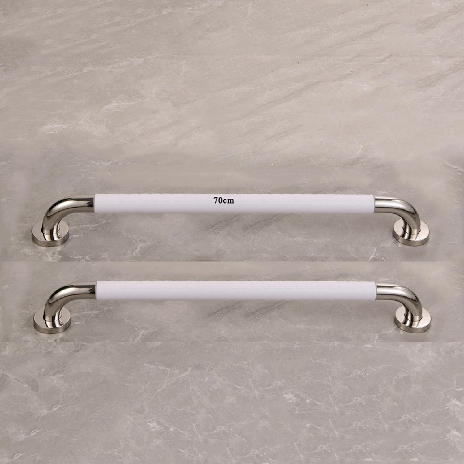 Barra di sostegno antiscivolo in acciaio inox per anziani e disabili, per il bagno, corrimano di sicurezza (confezione da 1)
