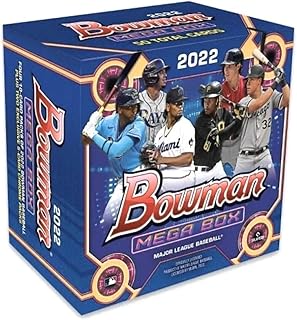 2022 Bowman Baseball Factory Sealed Target Exclusive Mega Box 50 Cards in all 4 regular 10 card packs and 2 5 card packs o...
