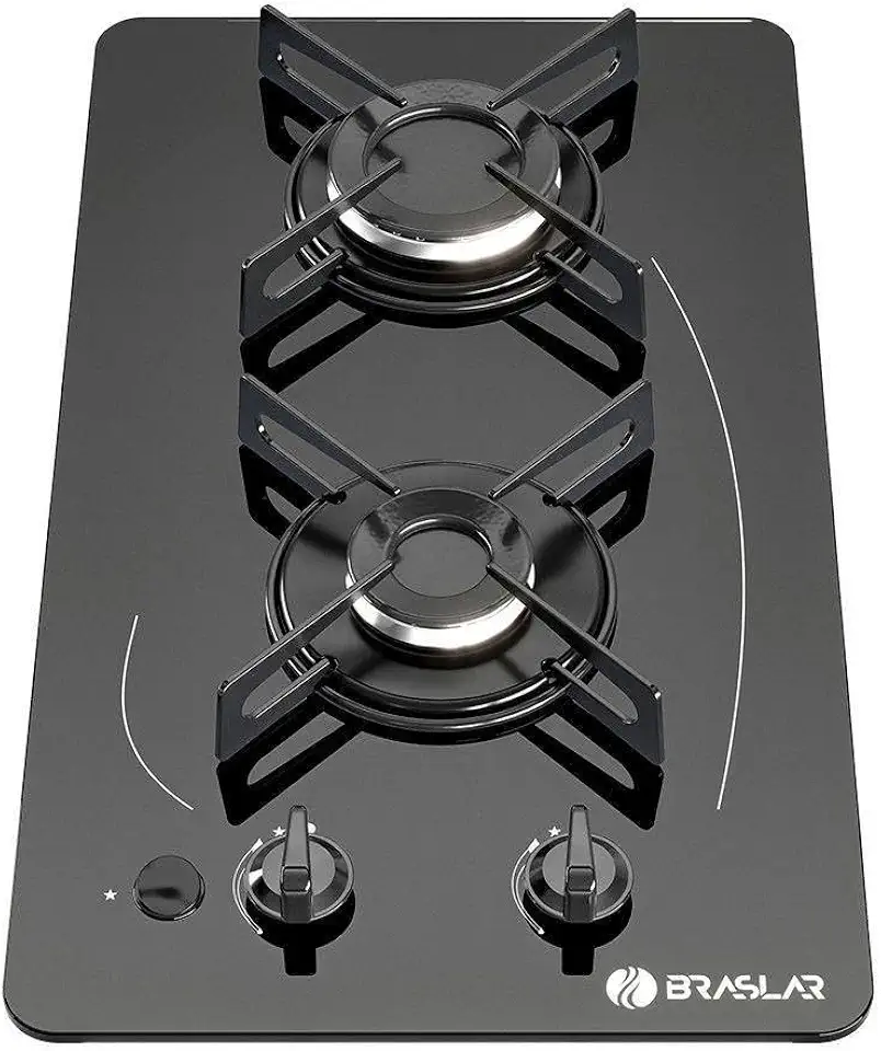 Fogão Cooktop Pop 2 Bocas Com Mesa de vidro temperado