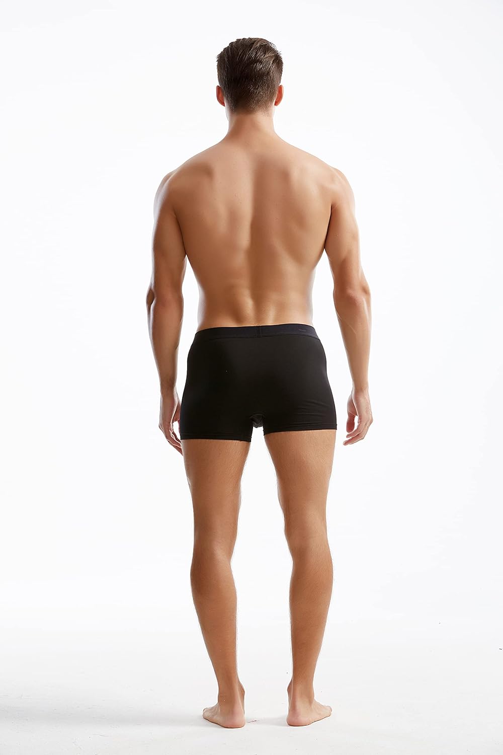 Mens Modal Underwear Seamless Microfiber Boxer Briefs Trunks Short Leg Pack - Image 5