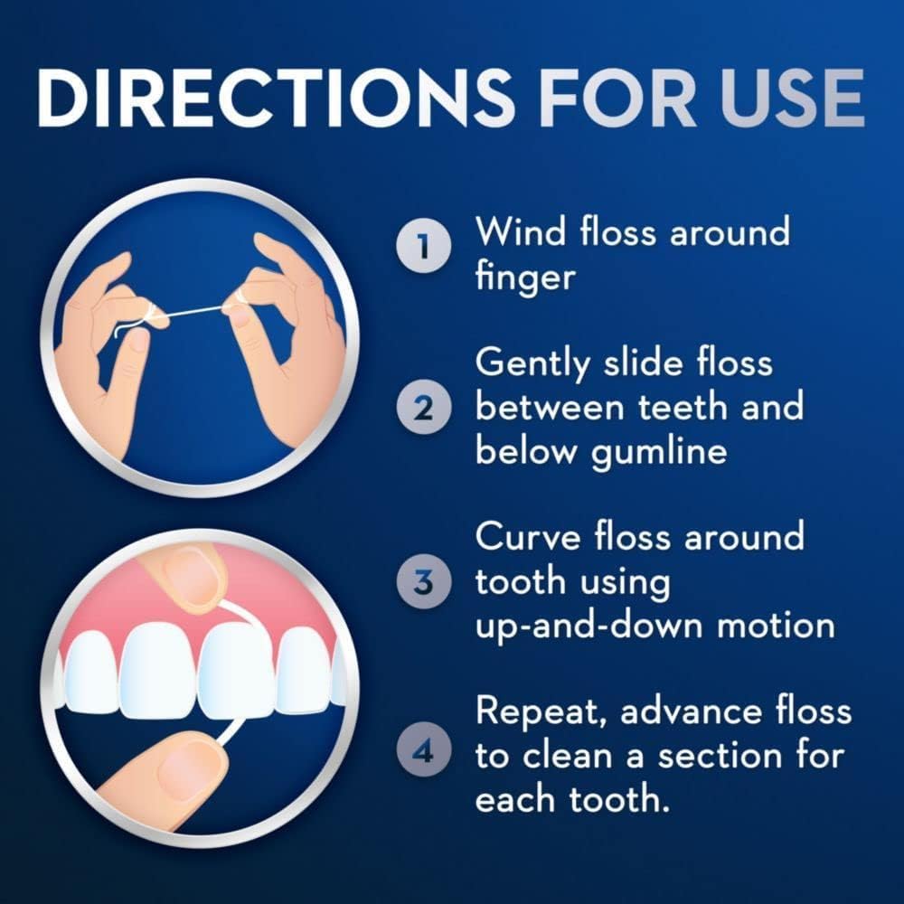 Oral-B Fil-dentaire Super Floss - Goût de menthe - 50 fils précoupés (Lot de 6)