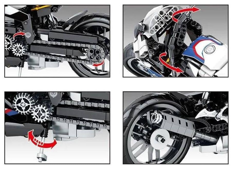 Close-up of Sembo Block Technique Bike features