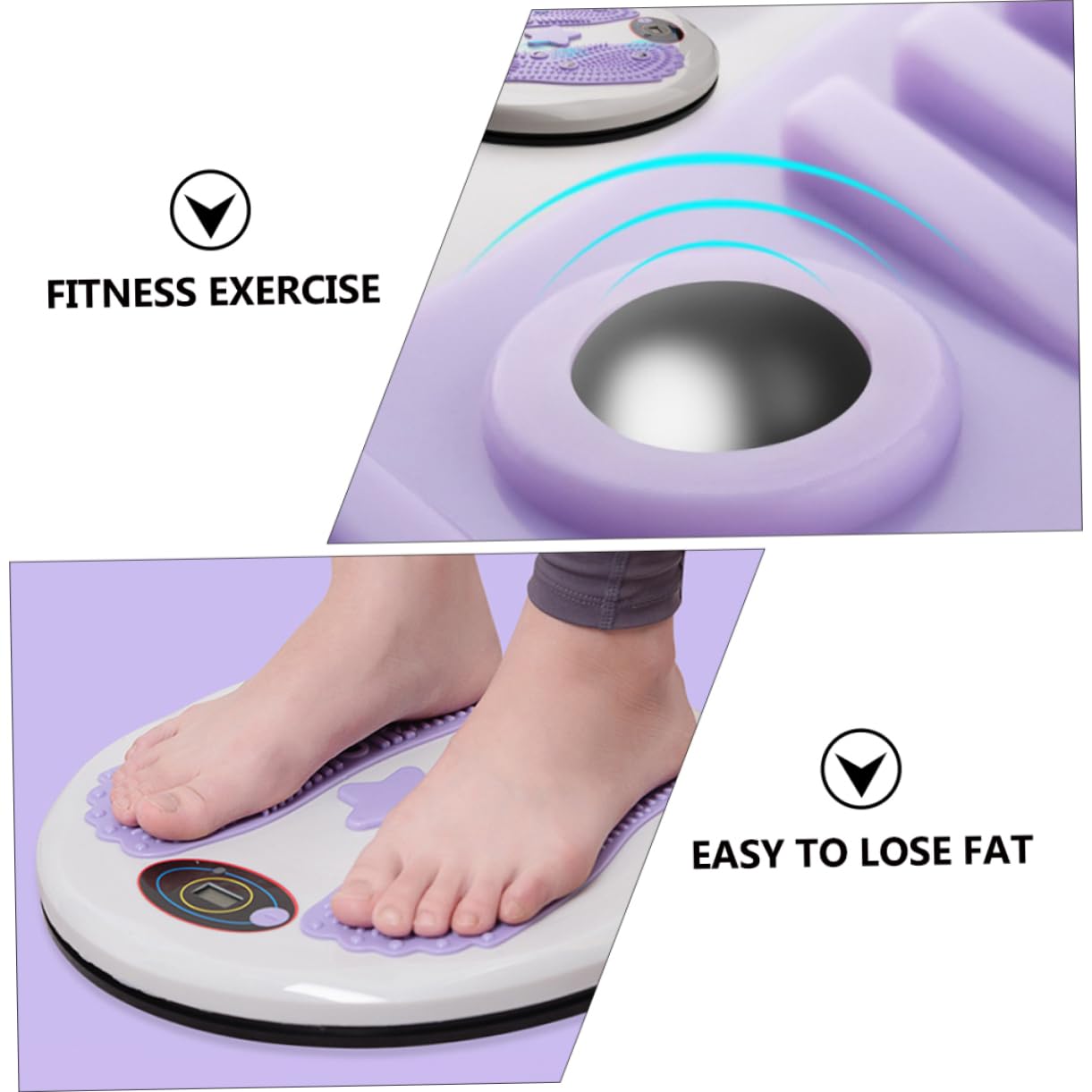 Abaodam Fitness Drehplatte aus PP und Aluminiumlegierung Leise zum Abnehmen für Sport zu Hause Drehscheibe mit Drehfunktion