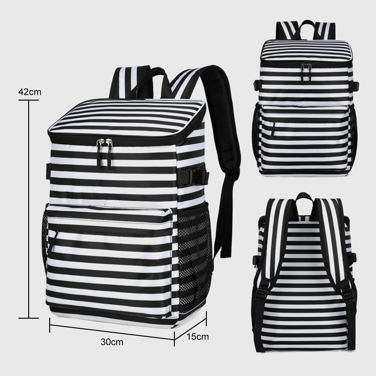 19L Sac à Dos Isotherme à Glacière Sac de Pique-Nique Sac Isotherme Portable Cooler Backpack Bag