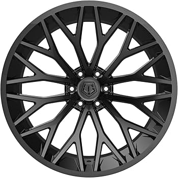 Amazon.com: TIS 566B 26X12 Gloss Black & Painted lip logo Wheel