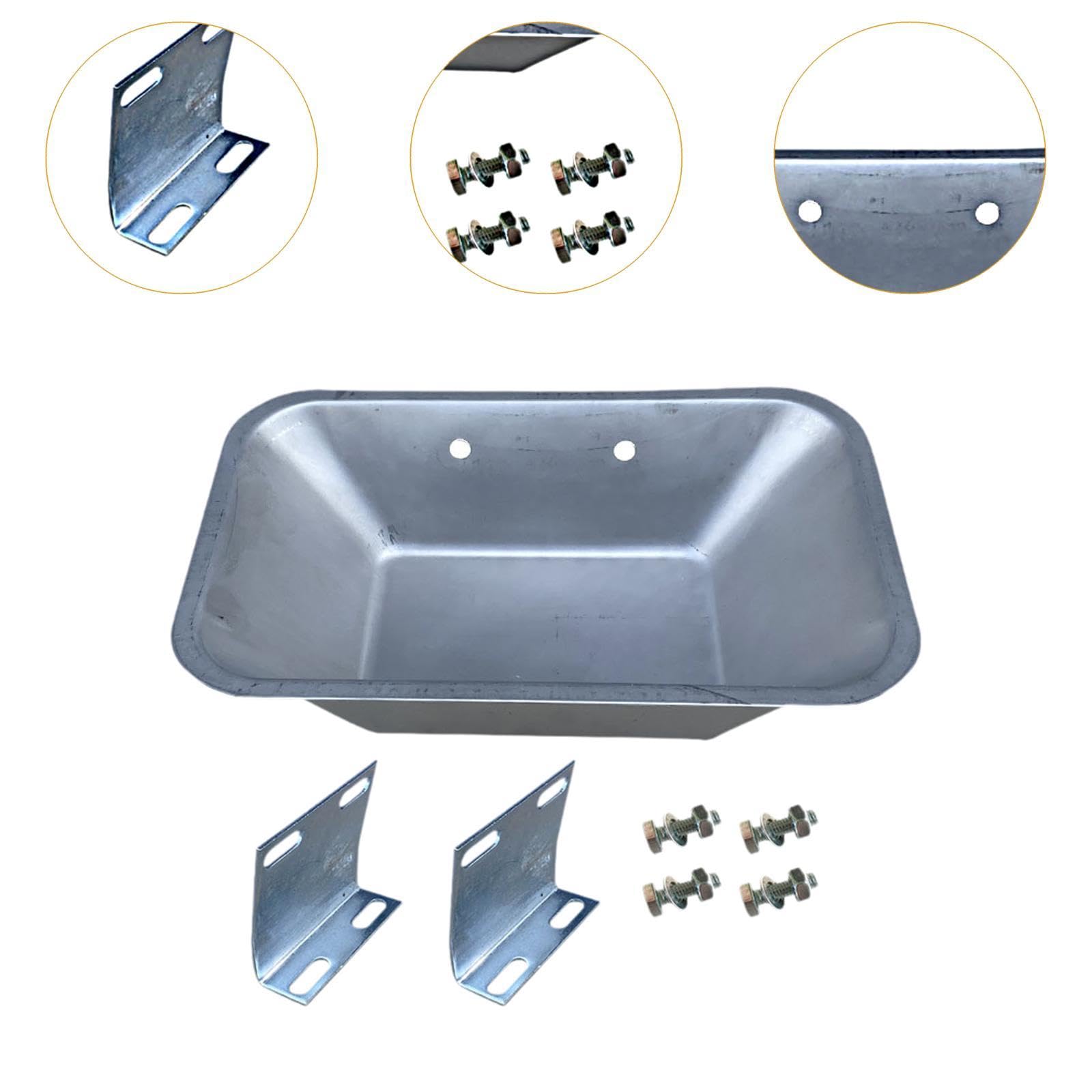 Colcolo Mangiatoia per Suini, Ciotola per Mangime per Animali da Allevamento, Contenitore per Mangime, Abbeveratoio con Supporto, Mangiatoia per Scrofe, Style B