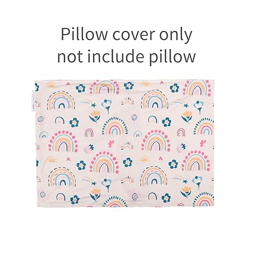 Miniatura 3 de ALVABABY Toddler Pillowcases Stretchy Soft Kids Pillow Cover 2 Pack Fit 13"x 18" or 12"x18" Envelope for Girl Boy Sleepy Travel