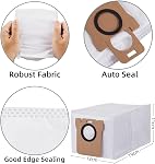 Kit d'accessoires pour Xiaomi X20+ / X20 Plus / X10+ / X10 Plus Aspirateur robot, 1 Brosse principale, 3 Filtre, 4 Brosse latérale, 6 Des tampons, 6 Sac à poussière, pièces de rechange Réparation de rechange Remplacer les pièces jointes