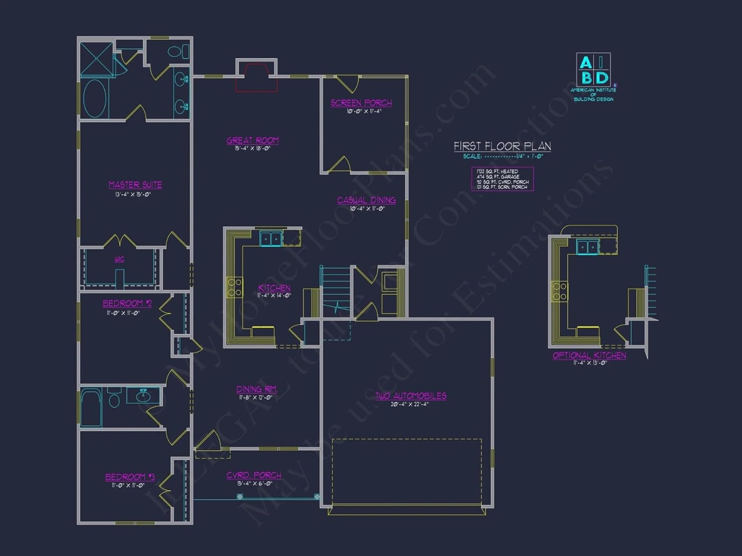 8-1760 House Plan -Modern Farmhouse Home Plan - 3-Bed, 2-Bath, 1,850 SF