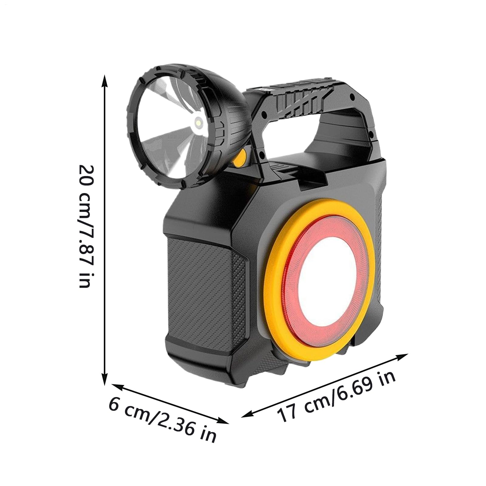 Generico Torcia LED Ricaricabile Alta Lunga Durata Multiuso | Torce Per Emergenze Con Kit Attrezzi Pesca, Outdoor, Escursionismo, Camminata Notturna, Blackout, Riparazione Auto