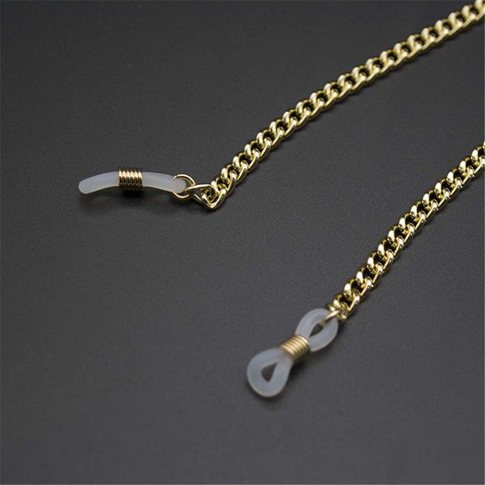 女性用のエレガントなメガネチェーン ヴィンテージメタルステッチメガネチェーンハンギングネックロープサングラスアクセサリー 眼鏡＆サン