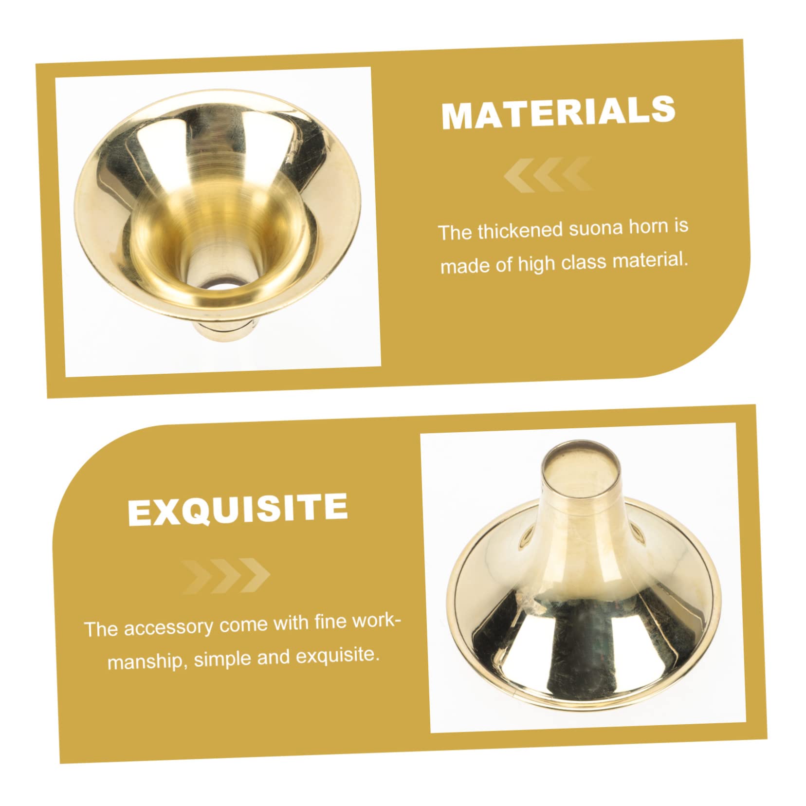 OFFSCH Horn Accessory Brass Replacement Bowl for Instruments Sturdy and Comfortable to Play