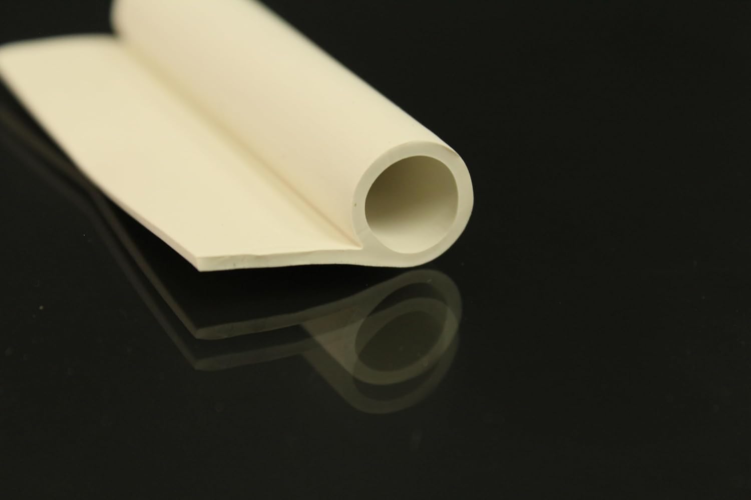 Rubber Seal, P-Shaped, 1.0 in. W, 100 ft. Length, Black Color, Rubber P Channel, P Seal P Gasket Material