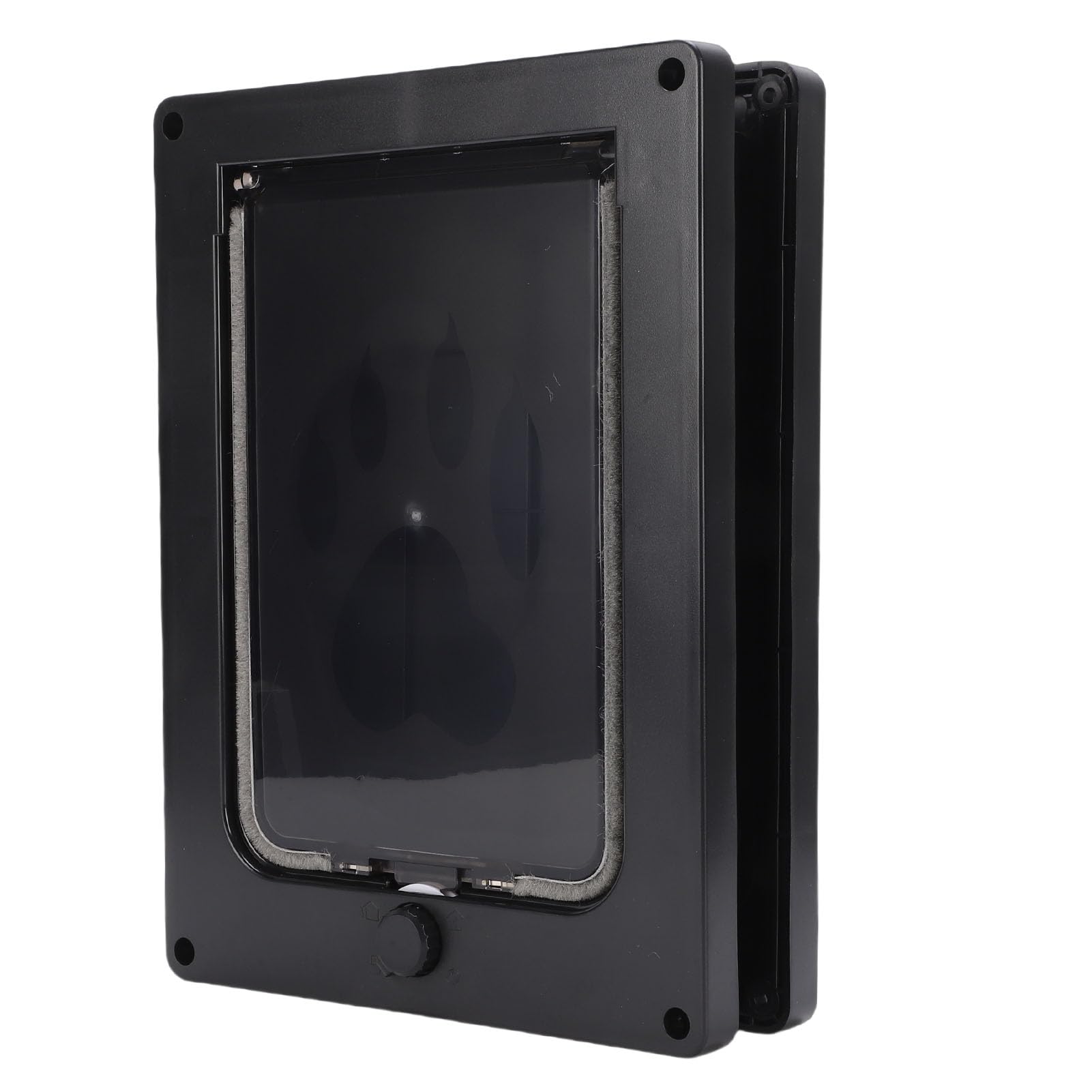 Porta per Gatti, Porta per Animali Domestici con Patta con Chiusura Magnetica, Porte Trasparenti per Animali Domestici a Battente per Cani Gatti per Recinzioni, Finestre, Pareti, Porte (BLACK)