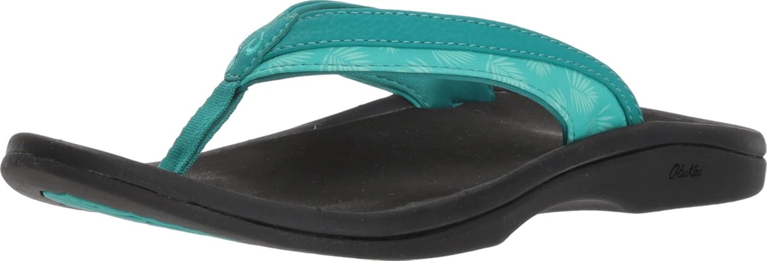 Olukai Women's Ohana Sandals, Paradise/Black, 6