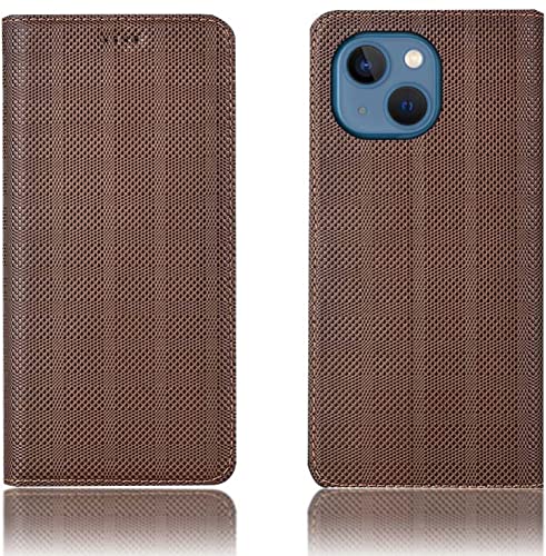 Funda para iPhone 13 de cuero con tapa estilo libro ideal para la oficina