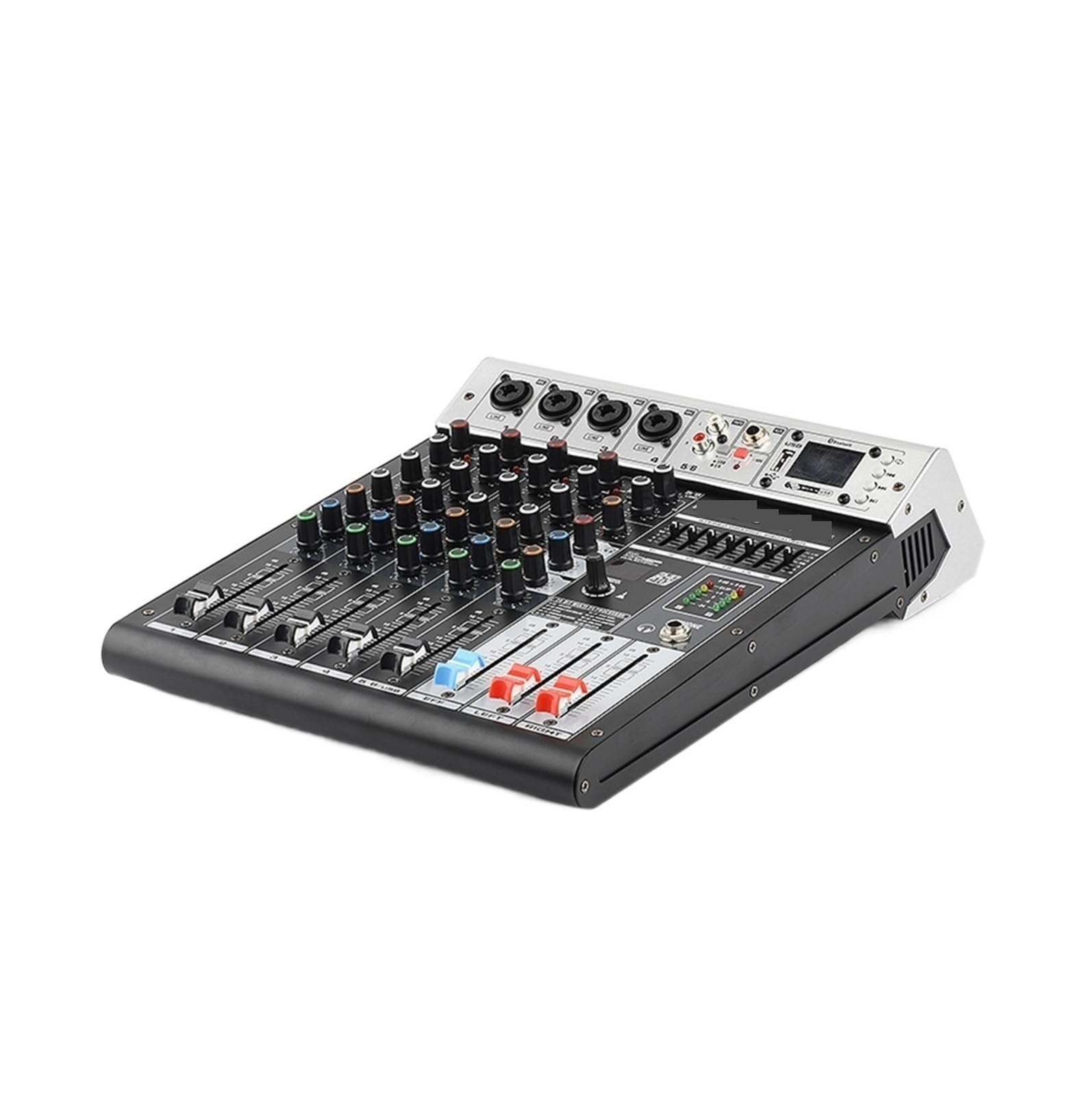 Mikser dźwięku, Seria 48V Powtarzalny efekt USB Funkcja BT DJ Konsola 99DSP Mikser 6-kanałowy
