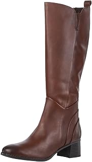 MARCO TOZZI Damen Hohe Stiefel mit Absatz aus Leder Elegant
