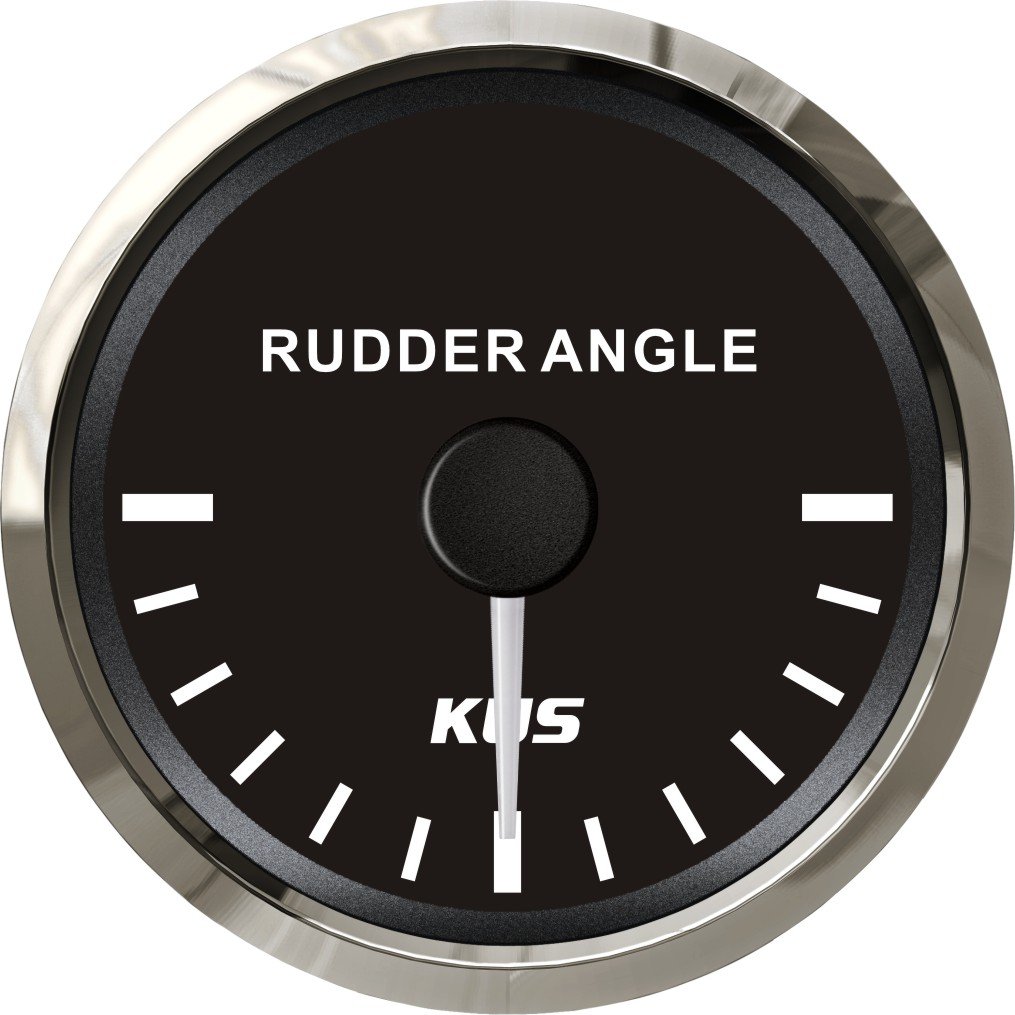 KUS DN52mm Black Rudder Angle Gauge PN: KY09011 (Black)