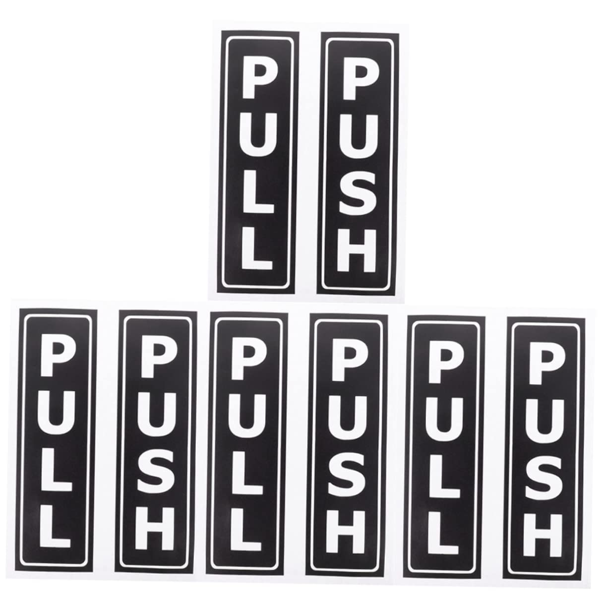GLEAVI 8 Sztuk Drzwi Przesuwne Naklejka Z Logo Biuro Naklejki Samoprzylepne Pull Push Naklejki Znaki Na Drzwiach Biurowych Wystrój Fabryczne Na Naklejka Na