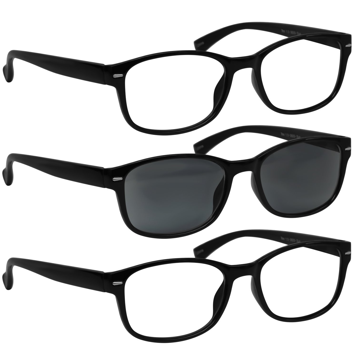 TruVision 9505HP Reading Glasses - 1, 2, 3 Pack for Men & Women