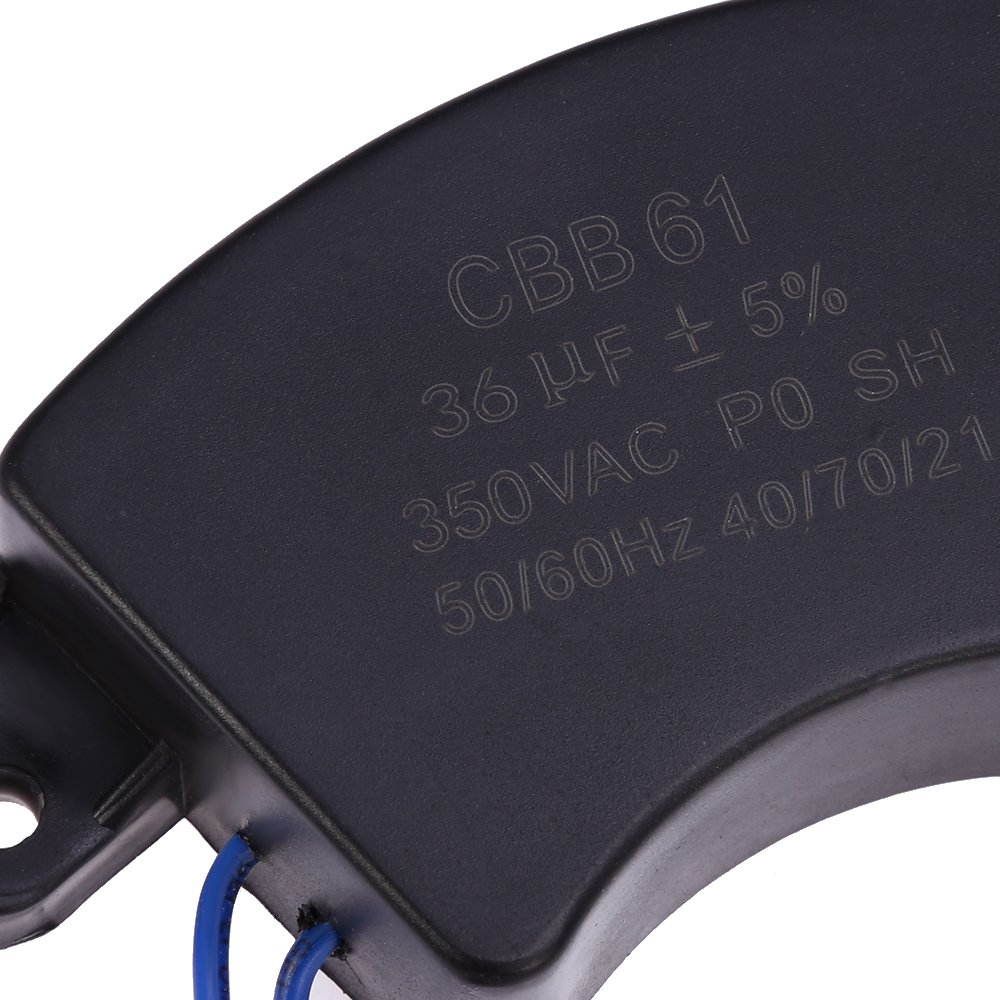 Anxingo Condensatore generatore 36uF Generatore 36uF CBB61 36 uF 50 60Hz 450V AC Half Moon UL