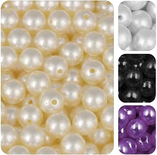 Miçanga Perola Inteira 12mm Com Furo 40g Artesanato Pulseira Colares (PEROLA)