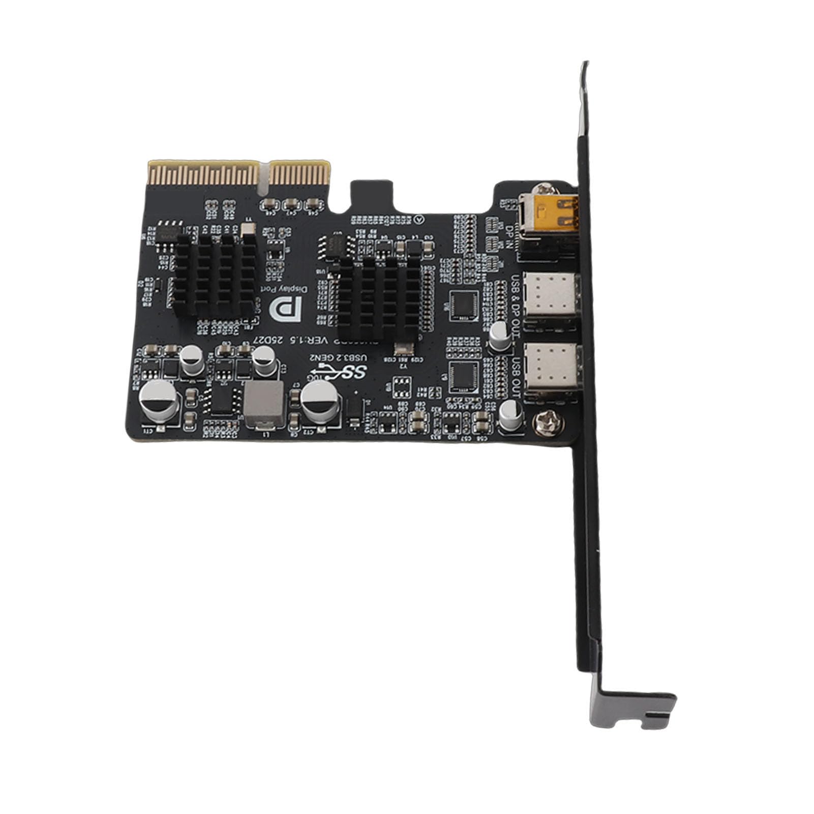 Alomejor Scheda di Espansione Type-C USB3.0 per PC Desktop Scheda PCIe 10G Multifunzione Ad Alta velocità con DisplayPort Video 4K 60HZ e Cavo Dati