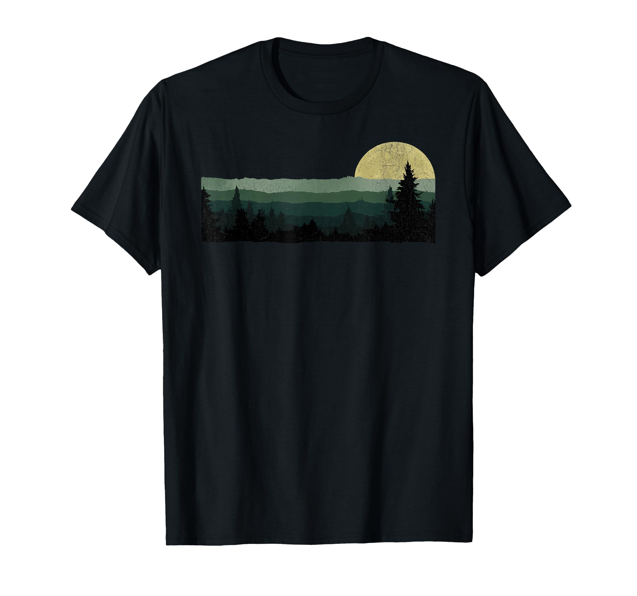 Trees Nature Mountains Adventure Outdoor Wildlife Forest T-Shirt