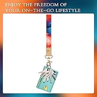 Vista 145 de Ecovision - Llavero con correa para llaves, llaveros de pulsera con 2 argollas para llaves para mujer