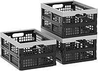 Vista 1 de Gainhope - Paquete de 3 cajas plegables de plástico de 15 L, cajas plegables apilables