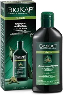 BIOKAP NEW Trichobiotic Anti-Dandruff Shampoo with Willow and Agave Fresh Effect, Dandruff, Dry & Oily Dandruff, 200ml