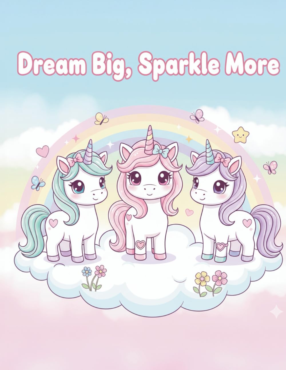 Dream Big, Sparkle More: Cute Unicorn Best Friends Coloring Book for Girls Ages 4–8