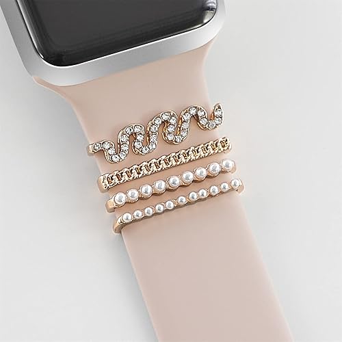 Miniatura 2 de Dijes para Apple Watch Band de 1.614 in, 1.772 in, 1.575 in, 1.732 in, 1.496 in, 1.654 in, anillos decorativos para mujer, accesorios de joyería