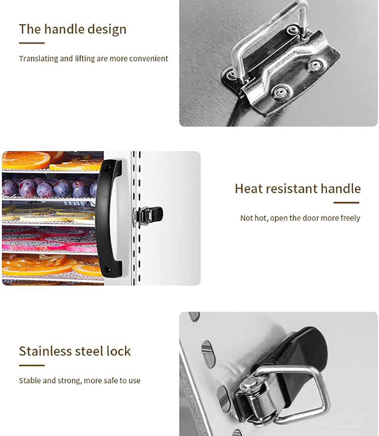 Large Household Food Fruit Dehydrator Dryer, Big Capacity 12 Layers Dried Frame, Low Noise Food Drying Machine, Ring Fan, Dry Evenly