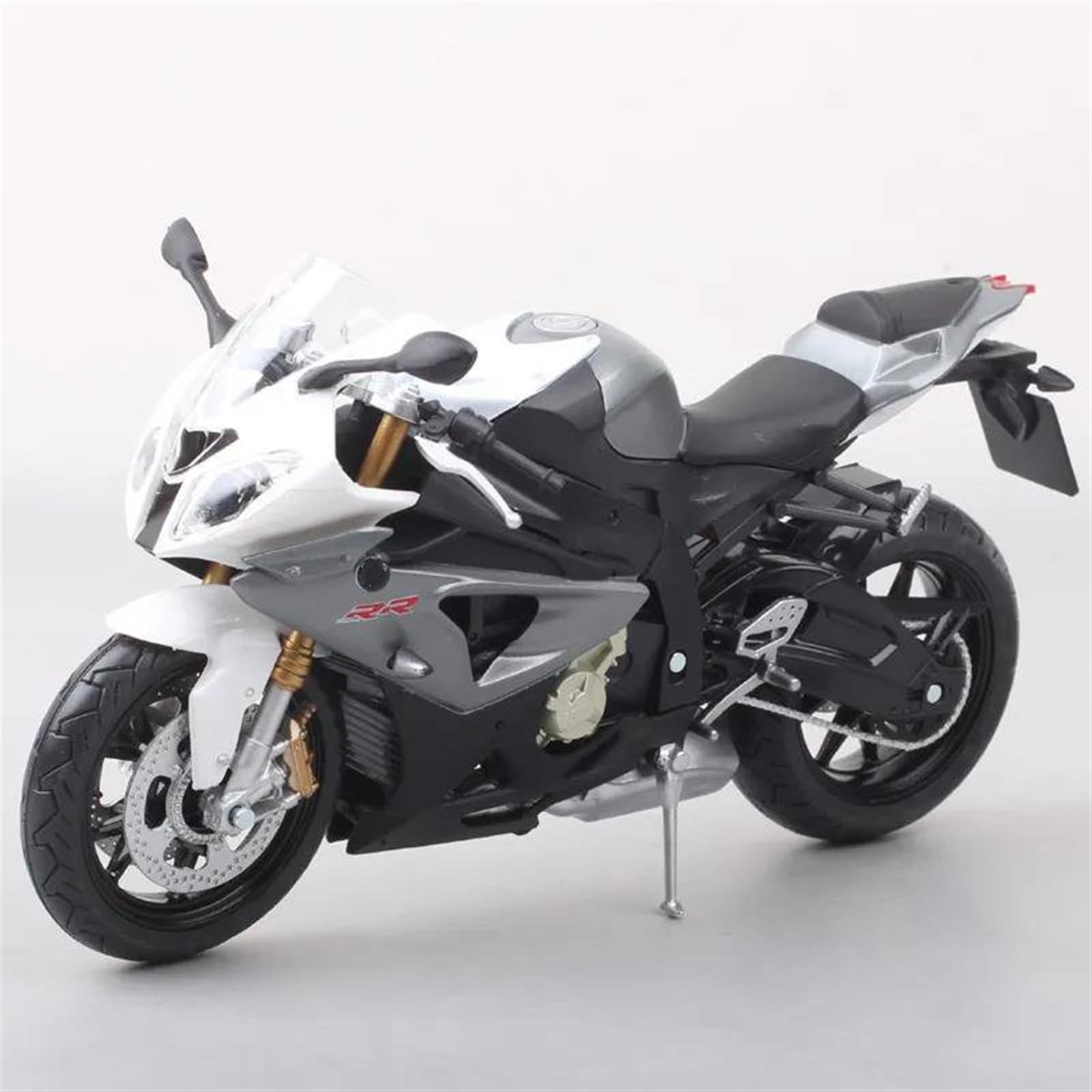 SEYXF Motorbike Toy Motorcycle Simulation Diecast Model Collection Gift 1:12 for BMW S 1000 RR S1000RR 2009(Silver)