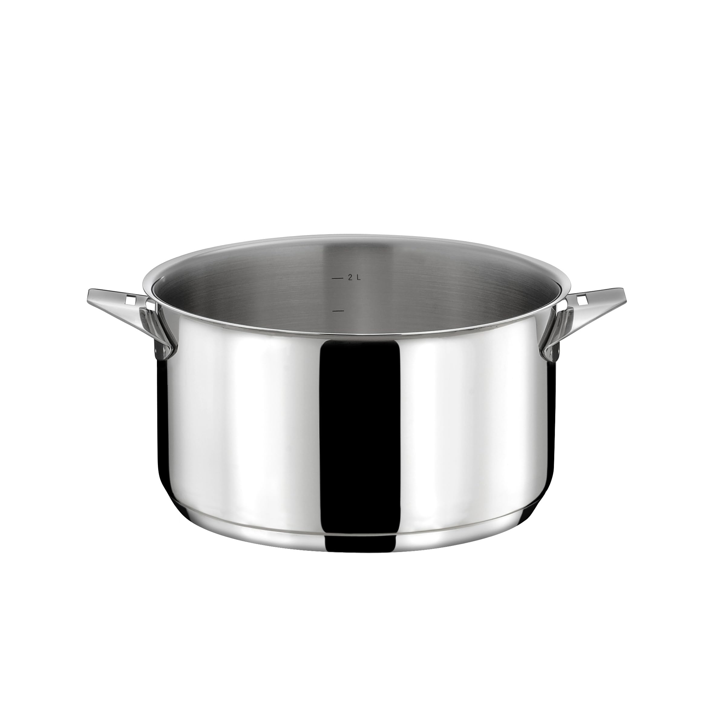 CUISINOX - Eclipse - Casserole inox 18 cm - 2L - Fond encapsulé - Compatible tous feux dont induction - Acier Inoxydable 18/​10 - Finition miroir