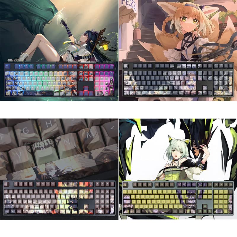 Amazon.co.jp: アークナイツ キー帽 PBT染め 五面熱昇華キーキャップ