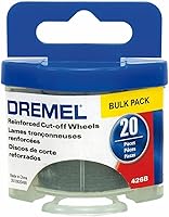 Dremel 426B Fiberglass Reinforced Cut-Off Wheels 1-1/4" 20 Pack - Durable Rotary Tool Discs for Metal, Plastic, Drywall Cutting