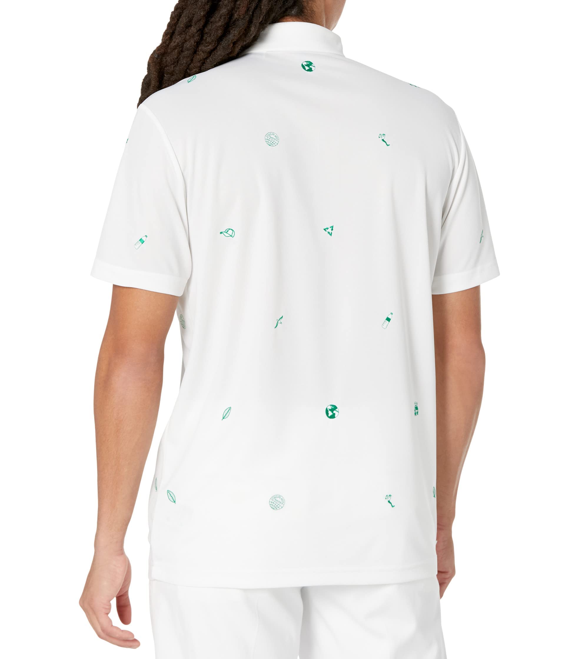 adidas Aeroready Play Green Monogramme Polo, blanc, Taille M