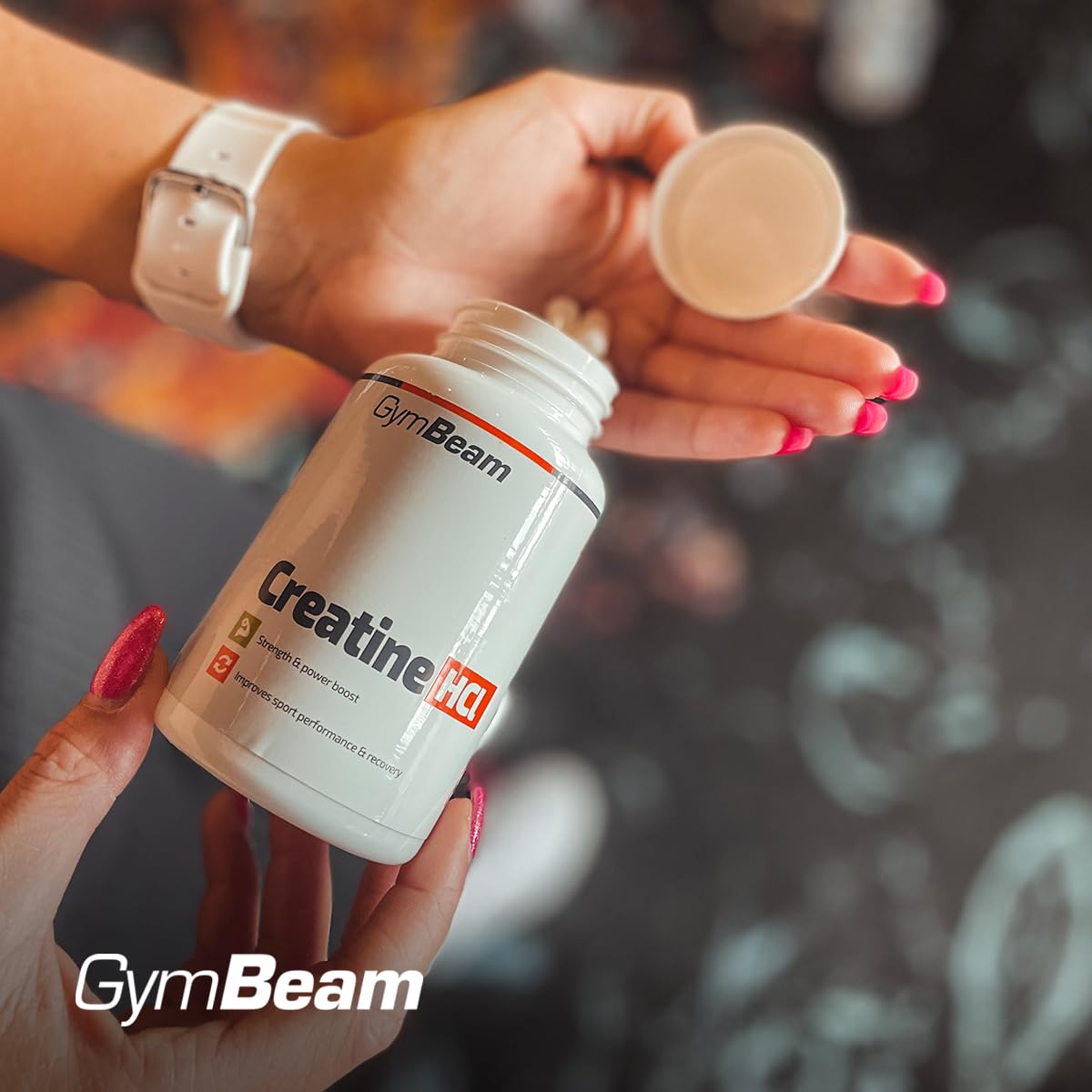 GymBeam Creatina Capsule HCL, Creatina Cloridrato, Eccellente Praticitá, Aumenta Le Prestazioni Fisiche, Adatta per Atleti di Forza e Resistenza, Migliora Prestazioni Sportive, Formato in Capsula